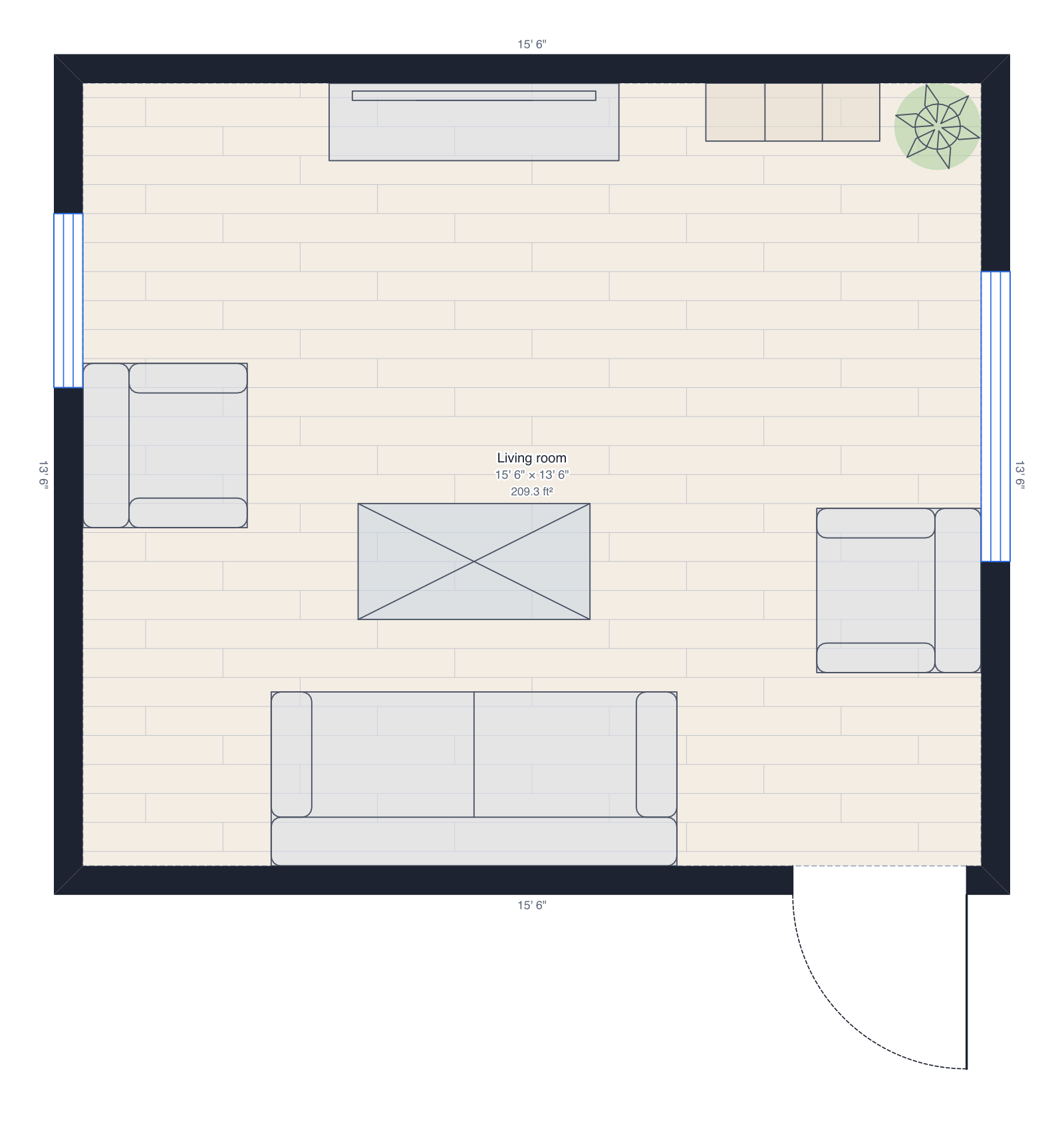 Living room floor plan