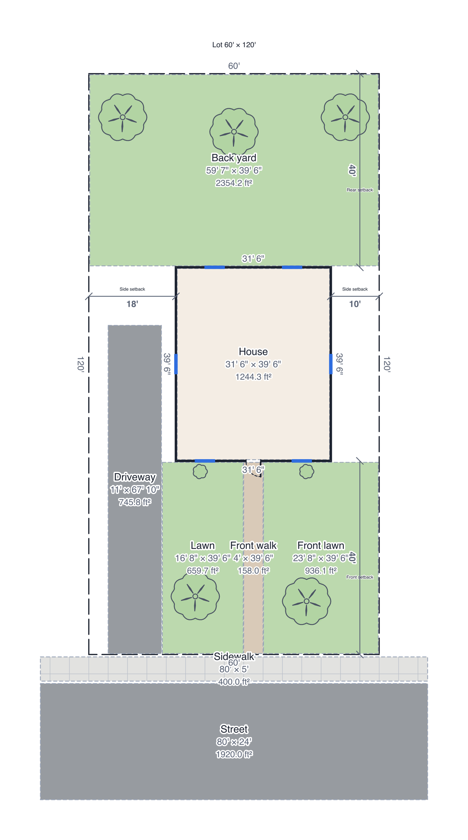 Site plan floor plan