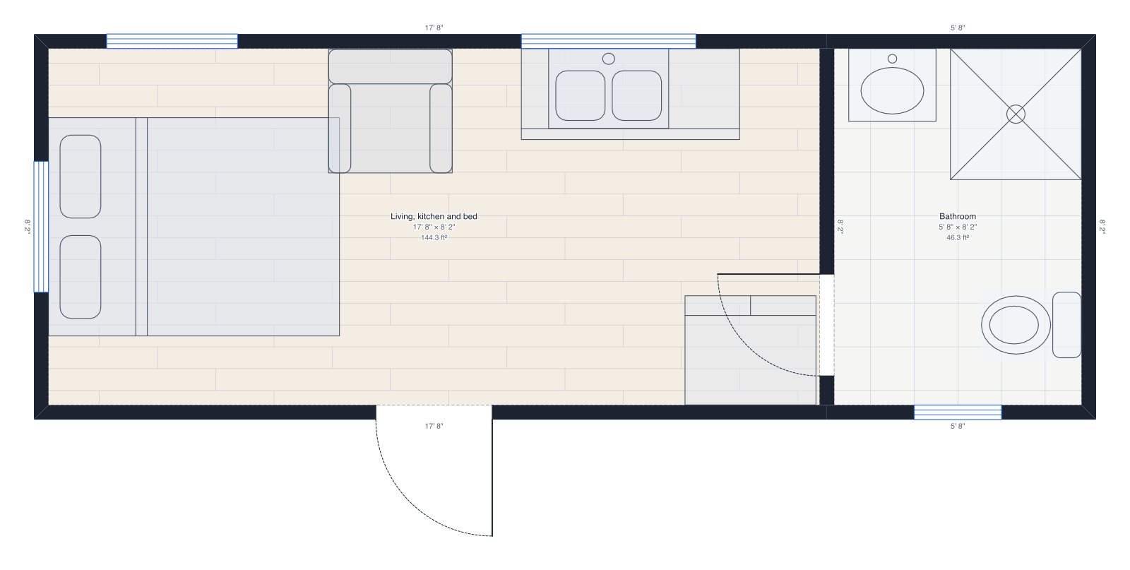 Tiny house floor plan